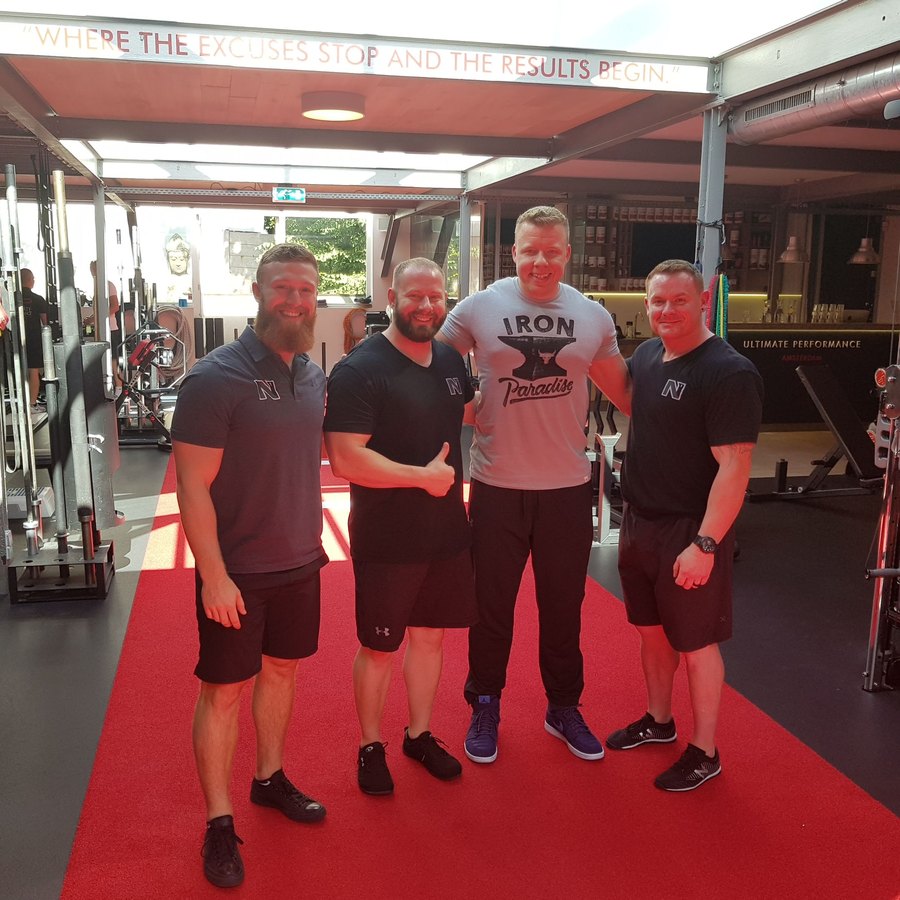 Frank den Blanken met Kassem Hanson en Adam Miller